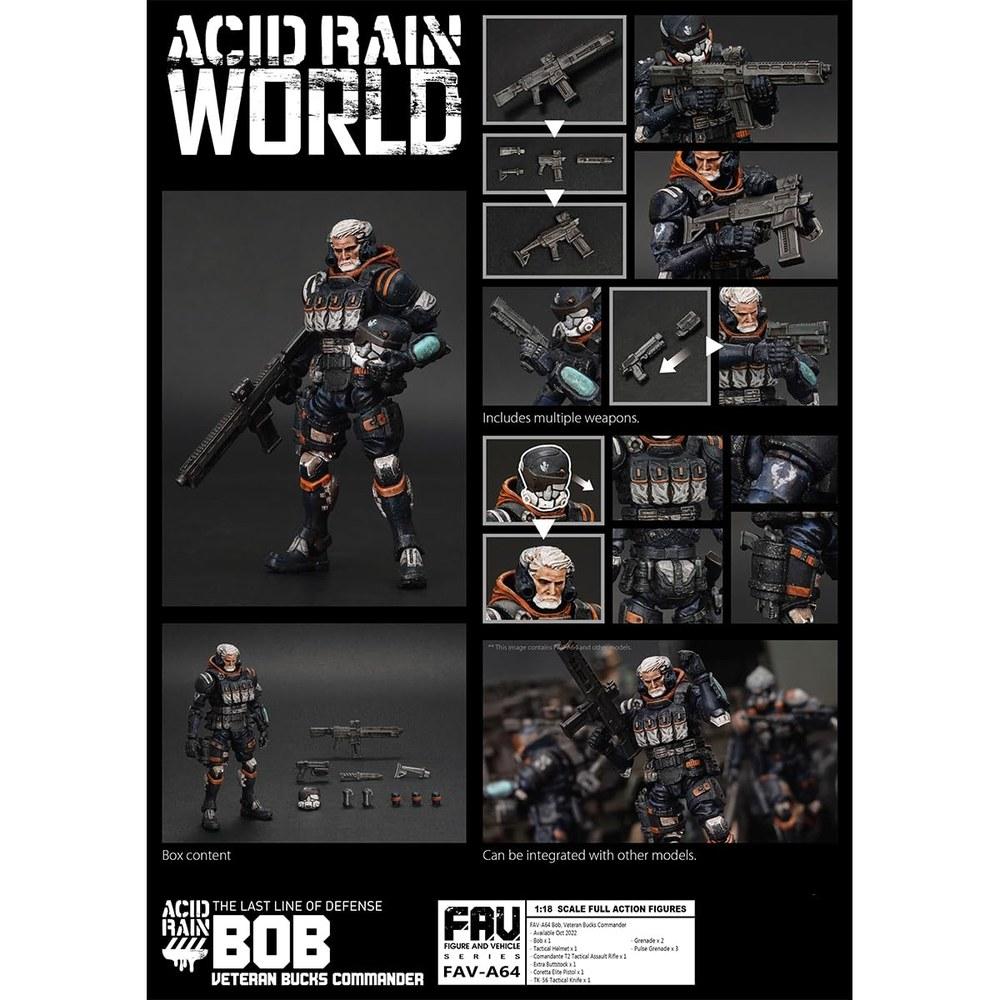 HiPlay Toy Alliance 1/18 Acid Rain FAV-A64 Bob Veteran Back Commander Movable Pre-painted Figure