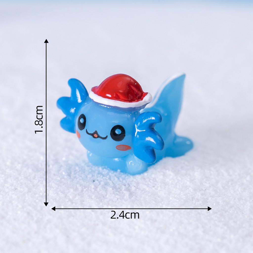 

Whimsical Christmas Resin Dragon Crystal Snowball Micro Decoration Landscape синий