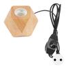 Wooden   Lamp Base E26 Socket Modern Small Wood Table Lamp Base for Home Decor