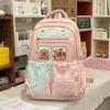 Schoolbag Contrasting Color Junior High School Student Large Capacity Schoolbag Female College Style High School Student Small Fresh Backpack Cute