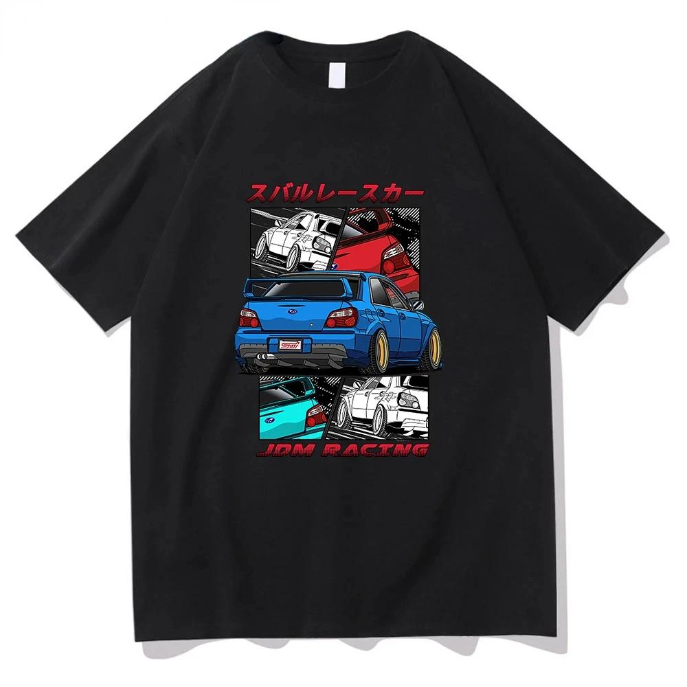 Divertente Maglietta Classica Initial D Girocollo Manica Corta Top Comodo 100% Cotone Estiva da Uomo Piccola Fresca Maglietta Tendenza Moda Maglietta