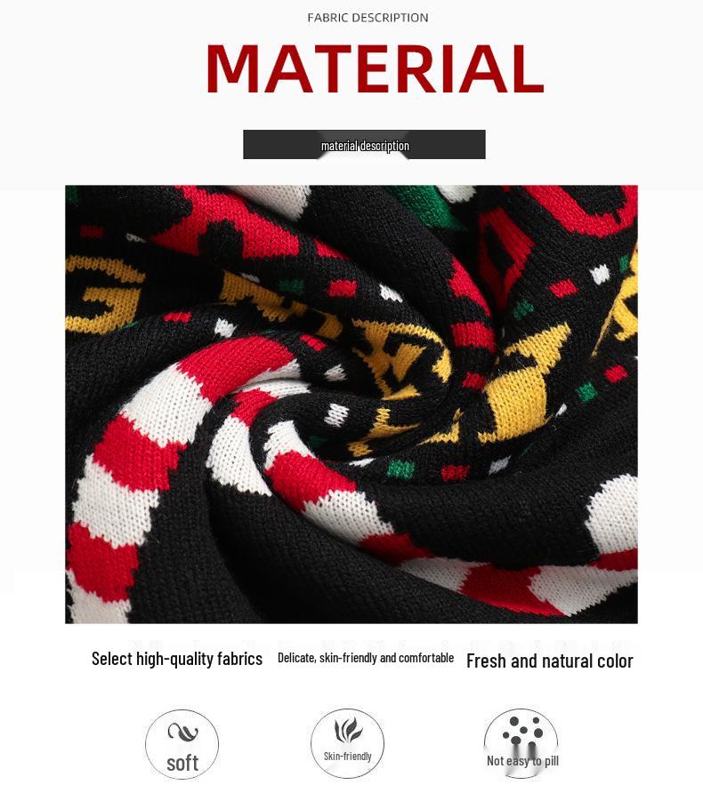 Women's Autumn Winter Christmas Party Jacquard Knit Sweater - European & American Style