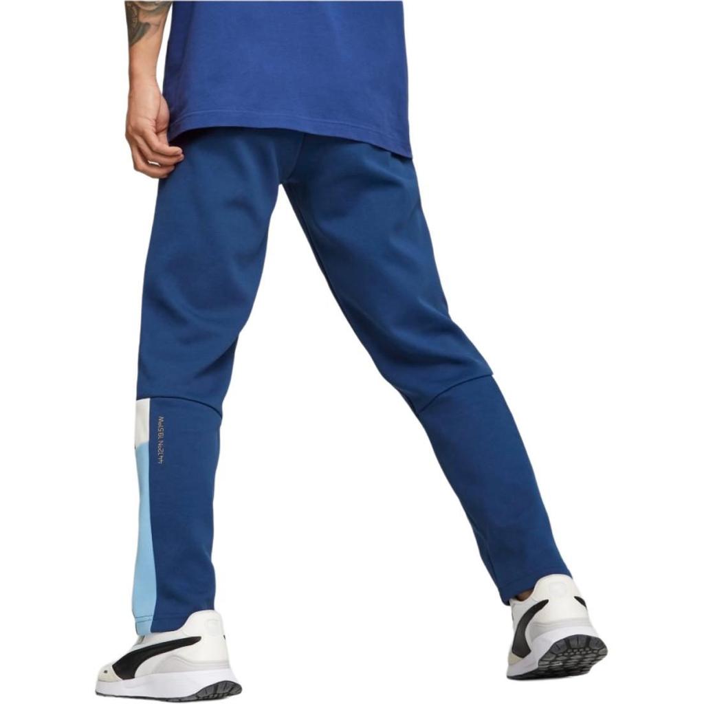 PUMA Knitted Sweatpants Men's Dark Navy Blue Moderate Straight Fit Pants 772352-25