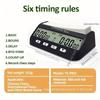 Professional Chess Digital Clock, Multi-function ABS Material, Battery Powered, Counting Up/down, Precision Game Stopwatch, Suitable for General Use
