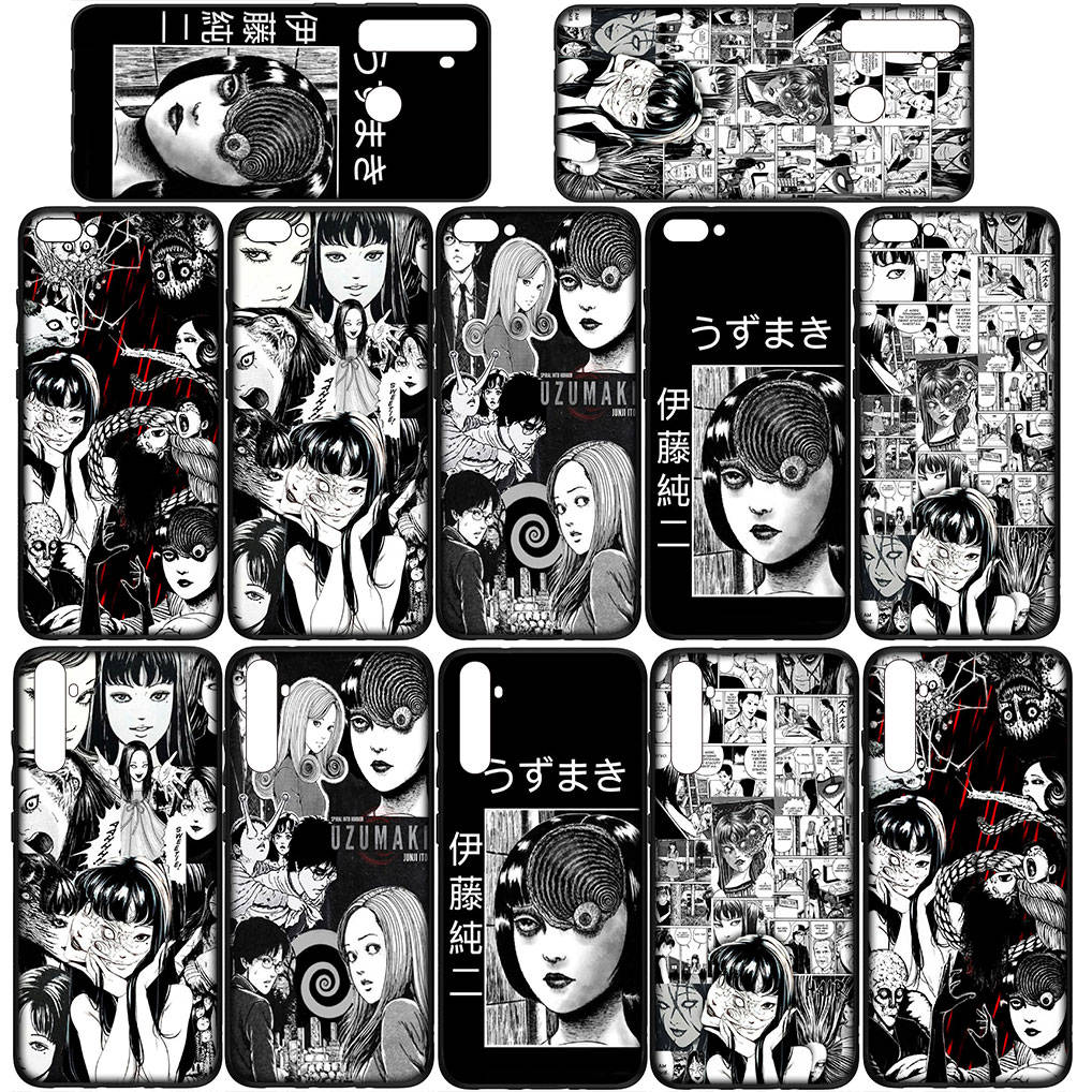 For Samsung Galaxy S24 S23 iPhone 16 15 14 Xiaomi Redmi Note 13 12 11 Plus 9 Pro Max X XR Phone Case Anime Tomie Cartoon Junji Ito OPPO Huawei Cover