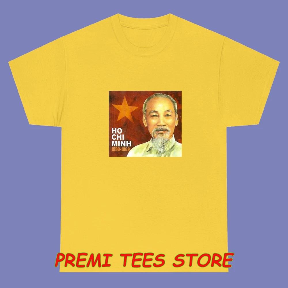 Ho Chi Minh HCM Saigon Vietnam Communism Men s Yellow Size S-3XL S