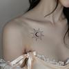 Sun And Moon Tattoo Sticker Premium Sense Niche Simple Small Fresh Clavicle Tattoo Sticker