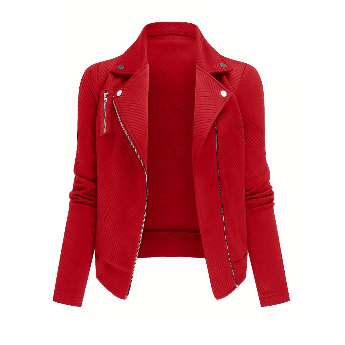 

New Women s Casual Coat Hot Selling Crossborder Jacket XXL червоний