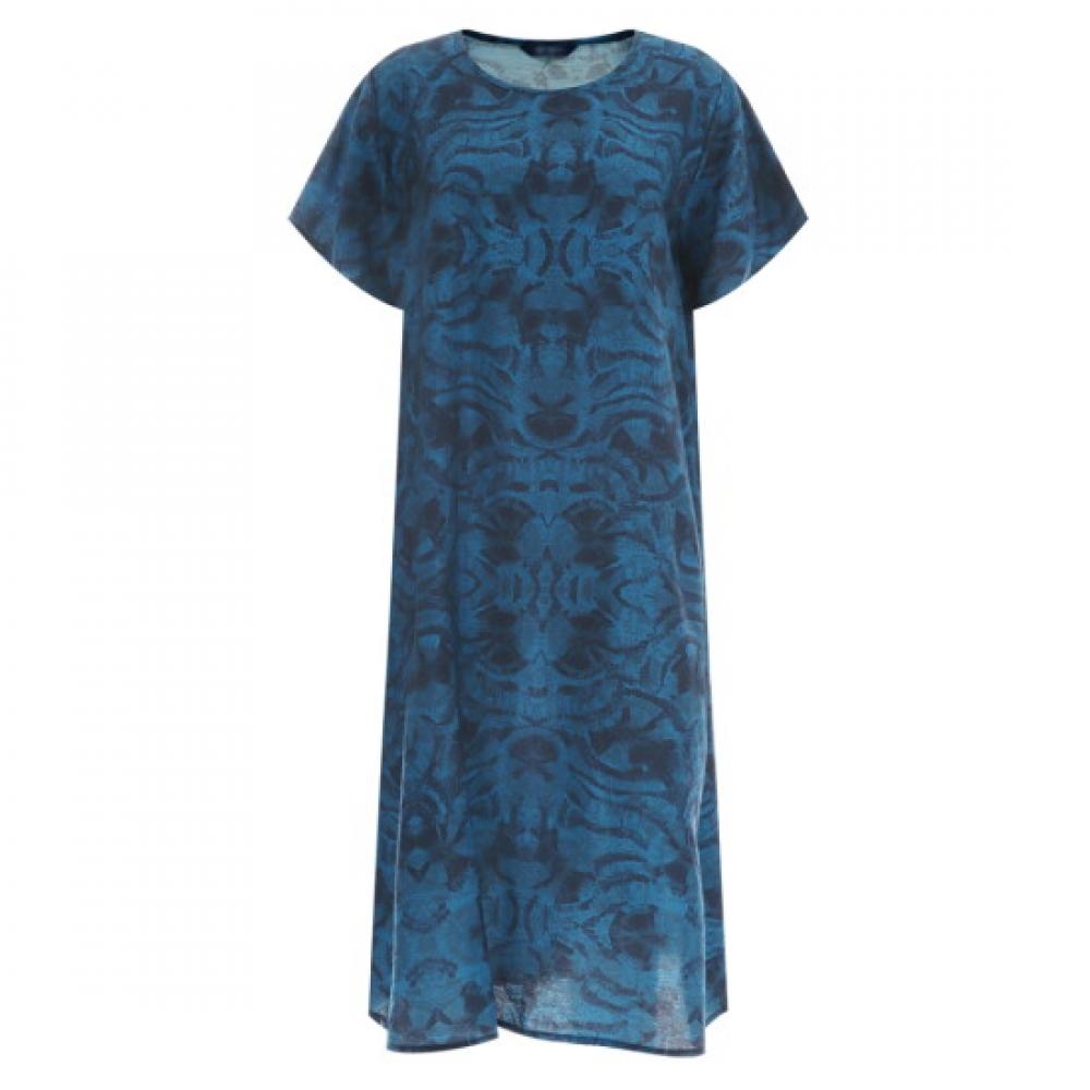 Shop Women Easy Wear CoolinG Short Sleeve LonG Dress G Pp Wdr 12080 Blue