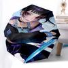 K-POP Anime Girls Group Themen-Regenschirm mit automatischem Öffnen und Schließen - 8 Speichen, Geeignet für Freizeit und Ausgehen, Outdoor-Accessoire, Gothi