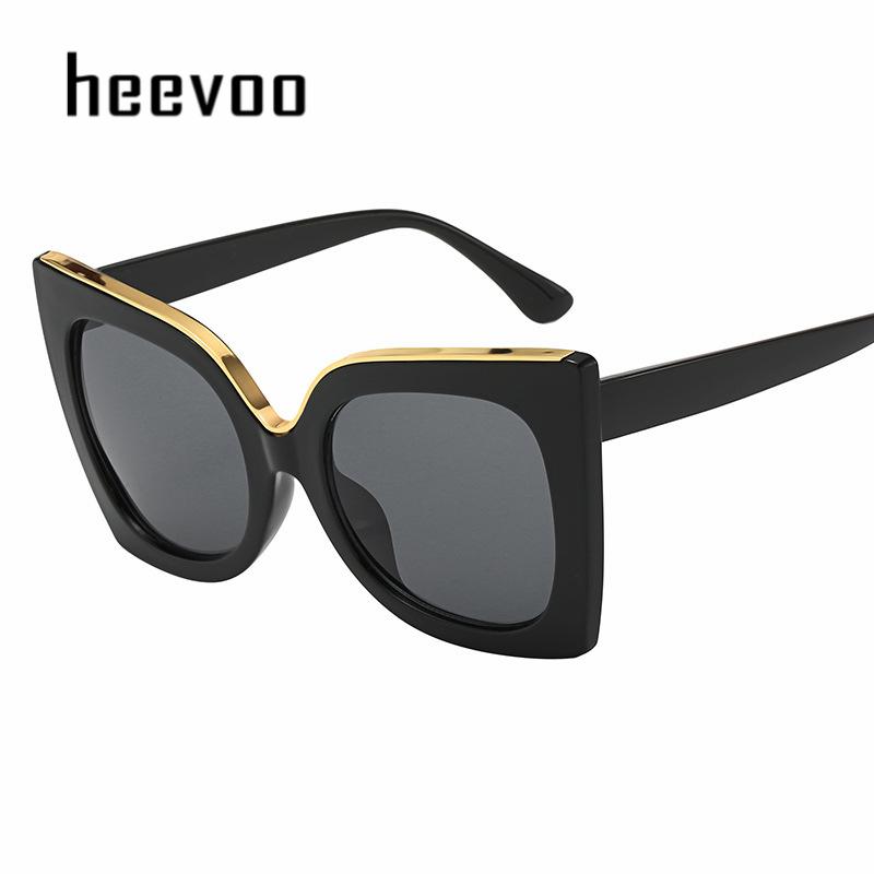 Fashion Butterfly Oversized Sunglasses For Lady Luxury Brand Designer Oversized Cat Eye Sunglasses Women Trend Glasses Uv400