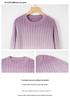 Purple Whisper Gradient Wool Knit Cardigan - 2025 Autumn French Style