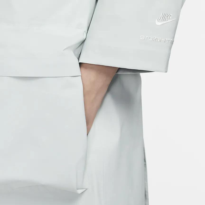 New Nike Trench Coats Women's Light Silver DV8231-034