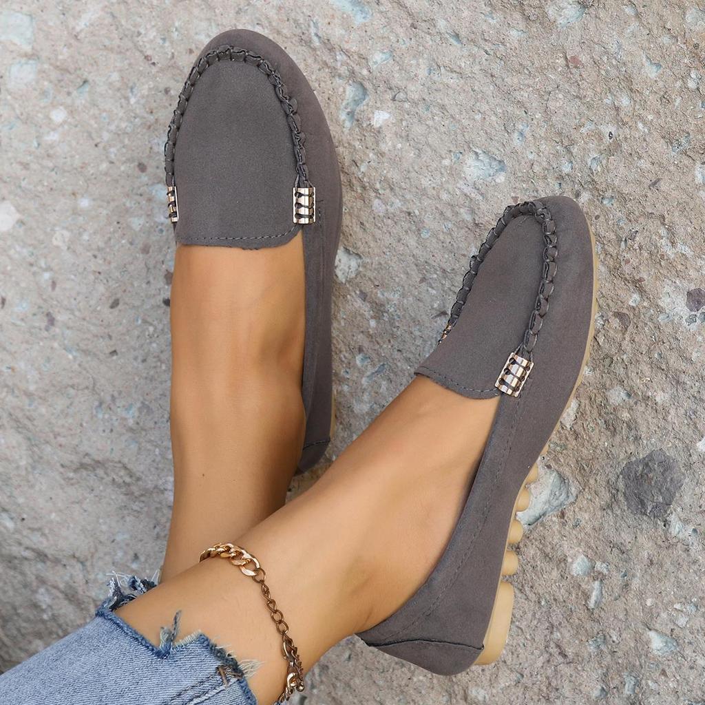 Yeni Kadın Günlük Ayakkabılar İlkbahar Sonbahar Düz Loafer Ayakkabılar Moda Kaymaz Yumuşak Kot Düz Ayakkabılar Zapatos De Mujer Büyük Beden 43