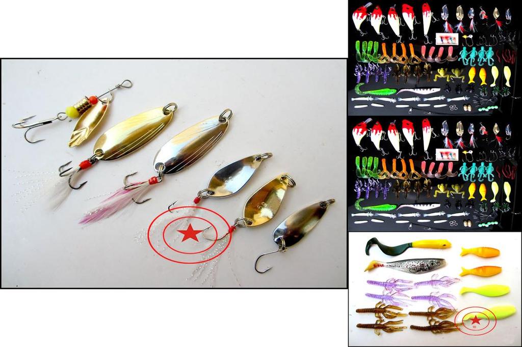 Soft Plastic Lure Set For Bass Night Fishing With Glowing Baits For Anglers