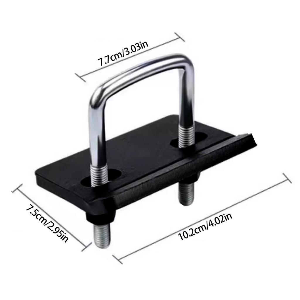 Double Trailer Stabilizing Clamps Brackets Manganese Steel Eliminate Swaying Anti Slack for Motorhomes Travel Trailers