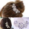 Hair Accessories Hairpins Beautiful Crystal Rhinestone Petal Hair Comb Flower Pin Hair Clip Claws Hairdressing Stylists Headwear