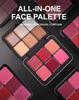 12-Color Blush & Contour Palette: Handaiyan All-in-One Matte & Cream Highlight with Iron Box