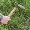 Seceră de plivit japoneză Mâner de lemn Îndepărtător de buruieni Lamă din oțel compozit Seceră curbată Sapă de mână Seceră Unealtă de grădină Cultivare