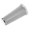 304 Stainless Steel Cold Brew Coffee Filter Cone Mesh with White Rubber Circle Coffee Brew Infuser