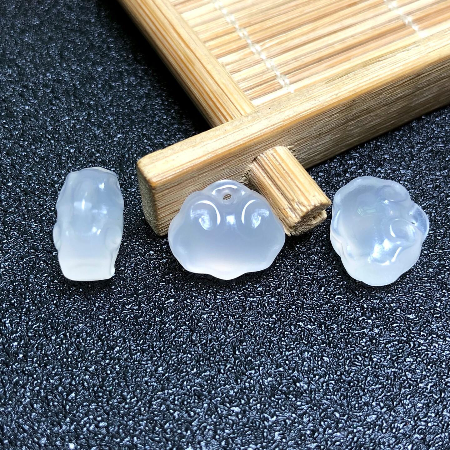 Lychee Ruyi Crystal Chalcedony Jade Pendant & Unisex Bracelet Necklace Charm