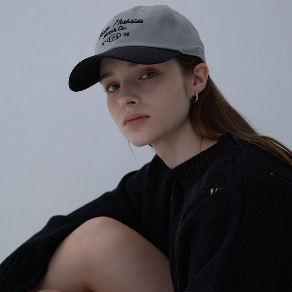 Meleuhen Lettering Two Tone Ball Cap_6Color