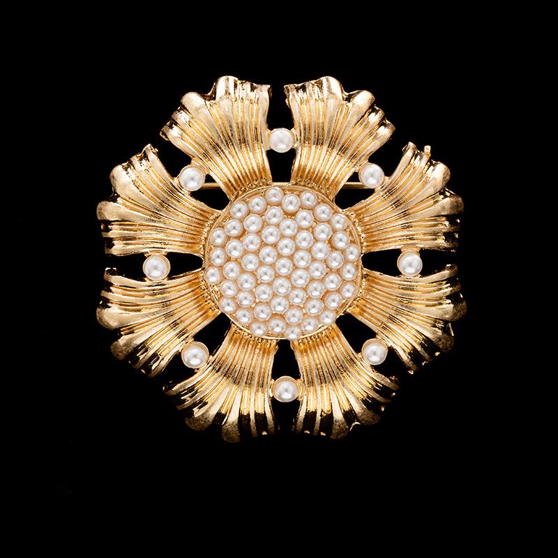 Senior Brooches Flower Leaf Brooch Pins for Women Suit Pendant  Fashion Brooches Jewelry