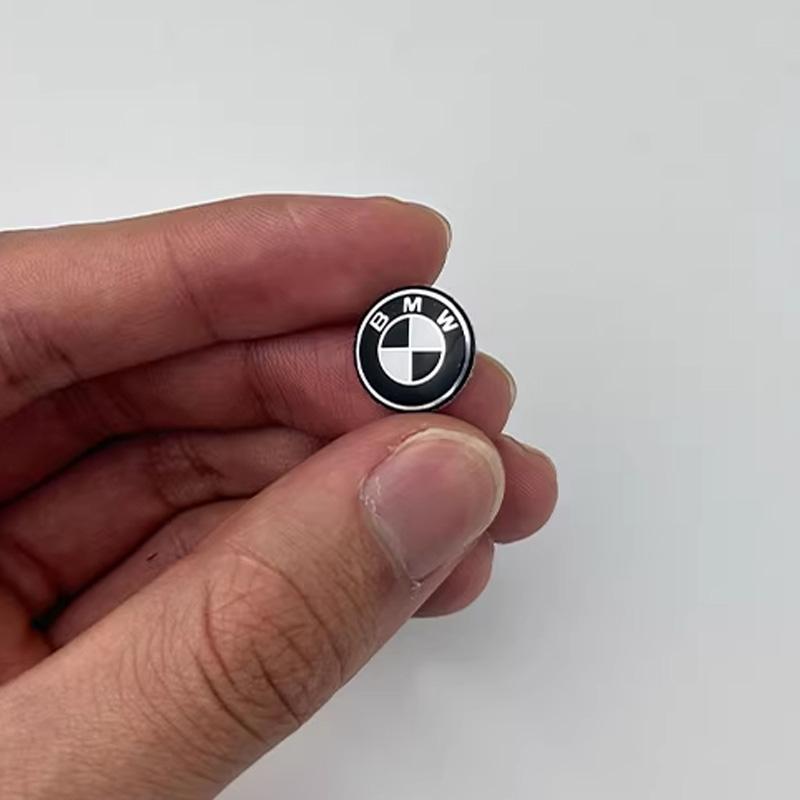

11MM 14MM Aluminum Car Key Shell Stickers For BMW M M1 M2 M3 F32 E53 E60 E90 E91 E92 E93 F01 F30 Auto Key Remote Fob Decals 10pcs