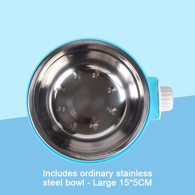 קערת שתייה לכלב תלויה קבועה נגד התהפכות, כלוב לכלב, קערת שתייה מפלדת אל-חלד, קערה לחיות מחמד, ציוד לחיות מחמד