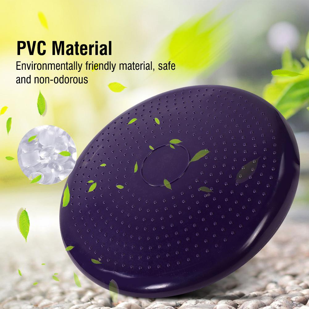 Yoga Balance Pad Soft Cushion Thickened for Ankle Recovery with Pump Purple Color