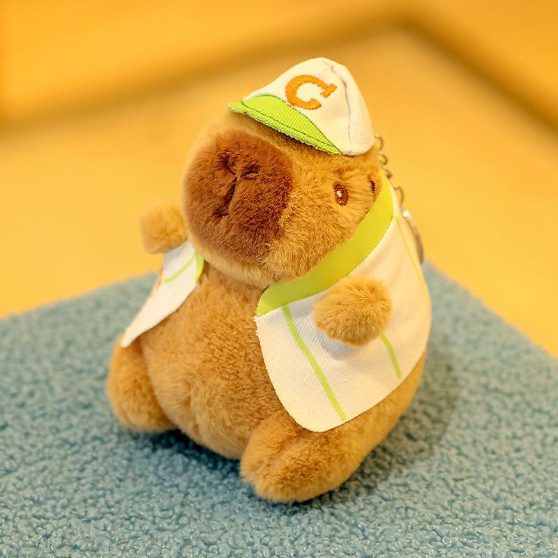 Cute Ugly Capybara Plush Keychain Kawaii Water Hog Doll Bag Pendant Charm Gift