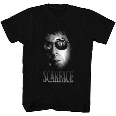 Černé unisex tričko Scarface Aviators