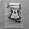 rakulifey Obitsu 11 Maid Outfit with Hair Accessory for 11cm Obitsu 4 Colors Dress, Dolls, (Black)