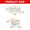 1:12 Miniature Sofa Model Figurine For Doll House With Wooden Frame And Soft Fabric Cover For Realistic Scene Decoration