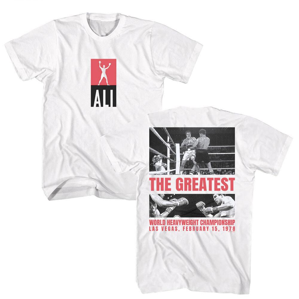 Muhammad Ali World Heavyweight Championship Las Vegas Feb 15 1978Men T Shirt M