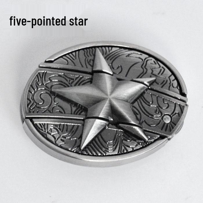 Men's Casual Punk Alloy Knife Buckle Belt