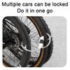 Bicycle Password Cable Lock 5-Digit Keyless Security Waterproof Universal PVC Coated Anti-Theft Bicycle Lock
