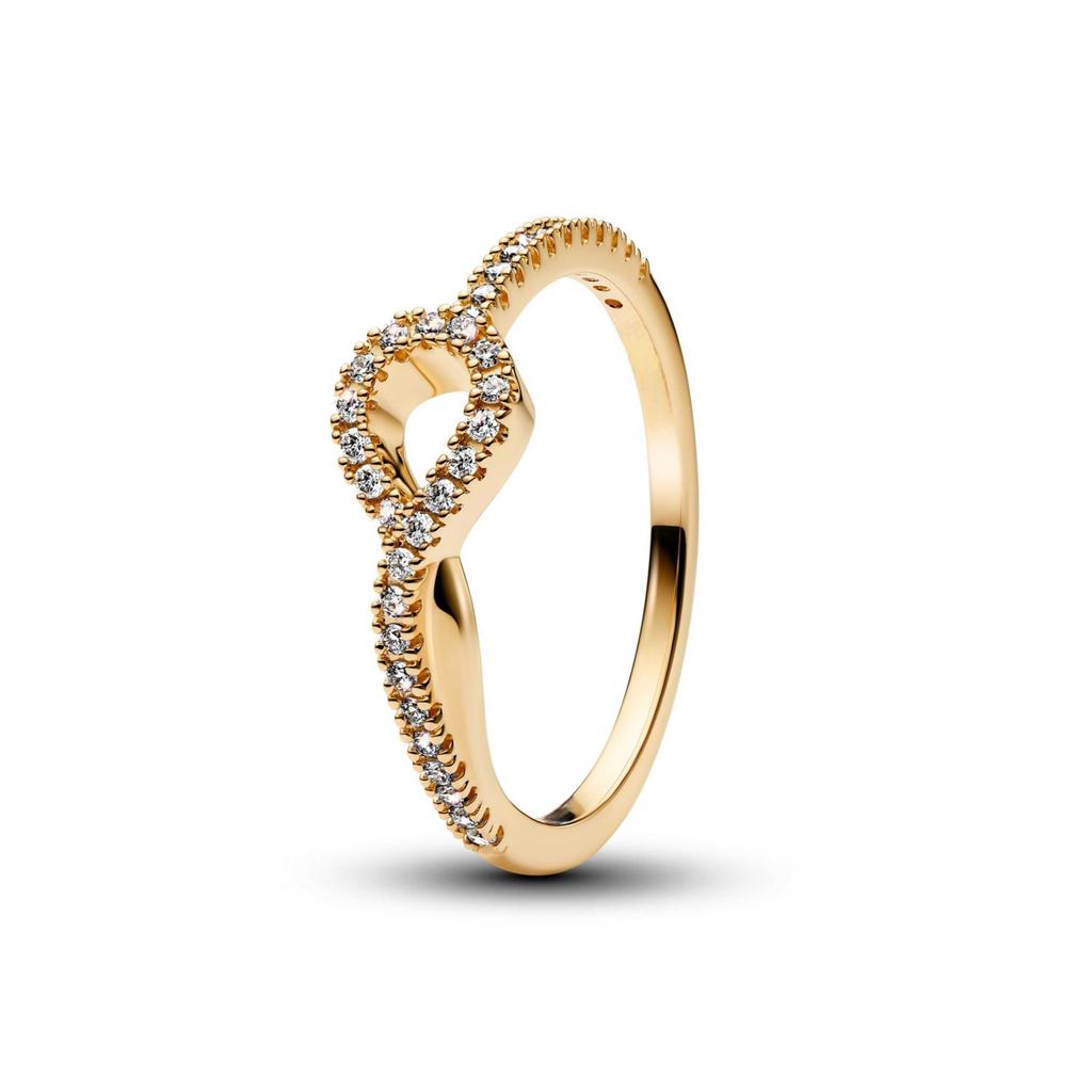 Luxury Original 925 Silver Heart-shaped Bow Flower Ring Fit Women's High-end Jewelry Parties Valentine's Day Gifts