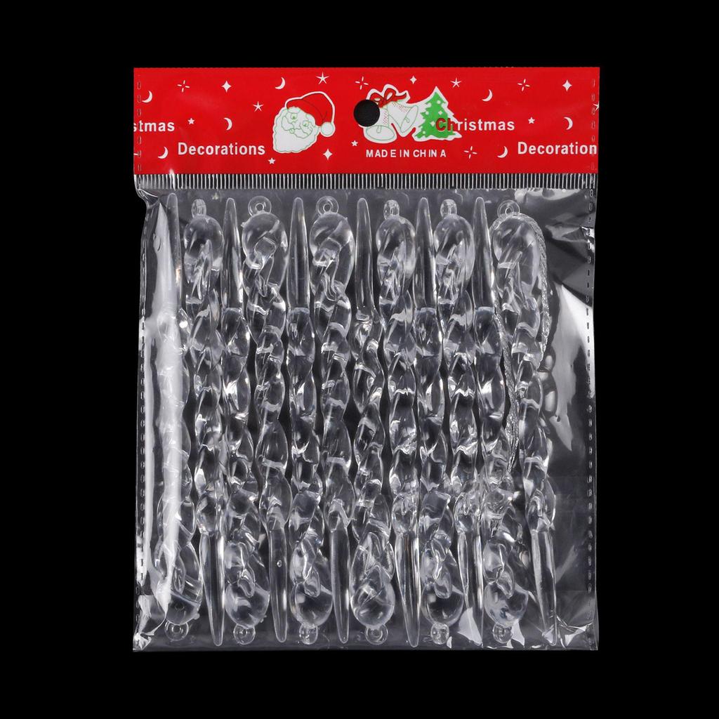 Transparent Icicle Pendants Christmas Tree Hanging Ornaments