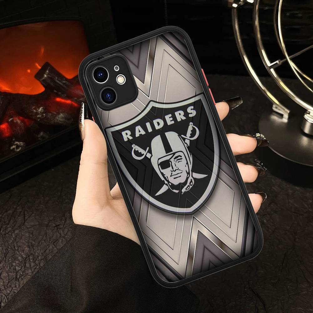

1pc 0-Oaklands R-Raiders LogoPhone Case For IPhone 16 15 14 13 12 11 Pro Max Plus X XS MAX Black Matte Phone Fundas For iphone 11pro