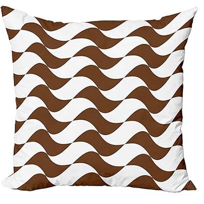Home Decor Stylish Brown Patterns Love Themed Pillow Covers Pattern Cushion Cover Suitable For Sofa Bedroom Car Pillow Cover