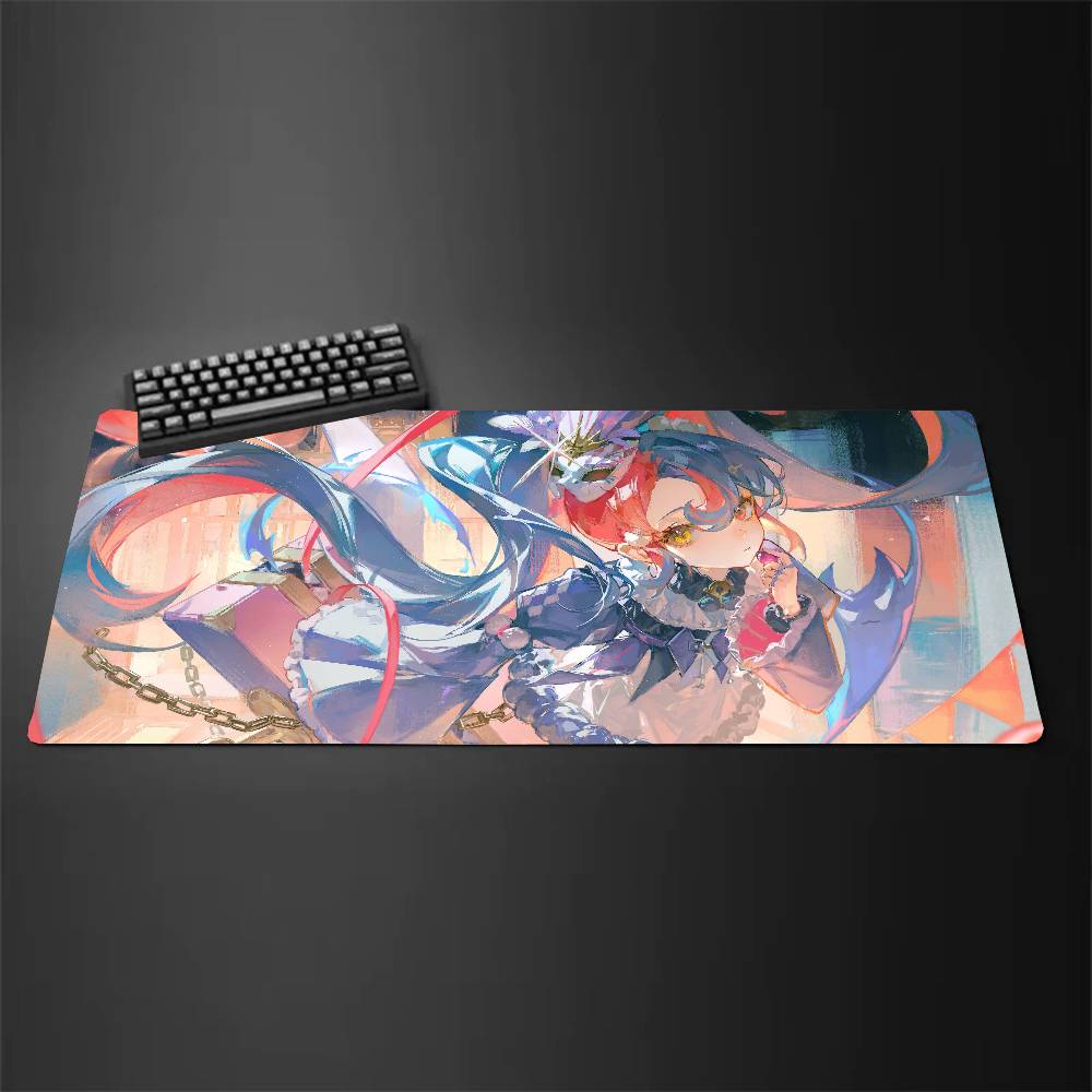 ROCCIA Anime Game W-Wuthering Waves Mousepad Mouse Mat Desk Mat With Pad Gaming Accessories Prime Gaming XXL Keyboard Pad Padd