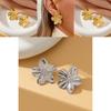 Unique High-end Design Vintage Gold Plated Floral Earrings For Women