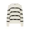 GIOVANNI VALENTINO Damen-Strickpullover mit Streifen und Rundhalsausschnitt