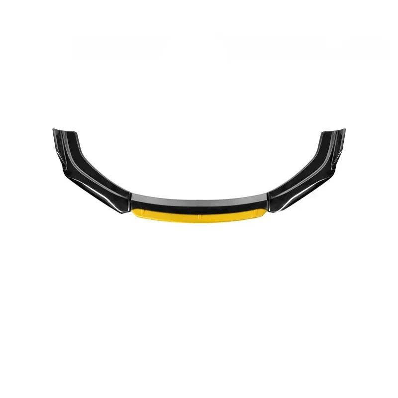 

black car front lip bumper, spoiler, diffuser, body modification, collision and scratch resistance, external accessories