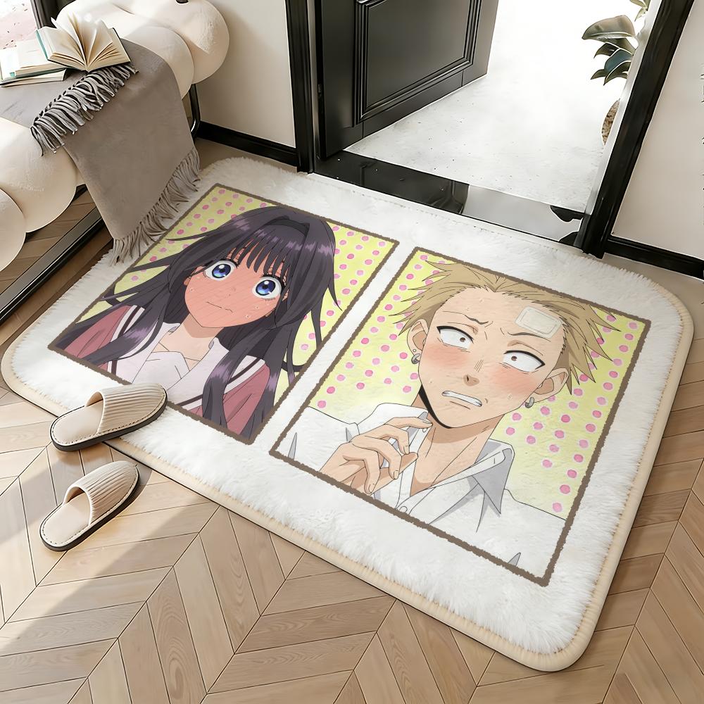 Soft Absorbent Non-Slip Rug Anime The Fragrant Flower Blooms With Dignity Floor Mat Home Decor Doormat Bedroom Floor Mat Shower