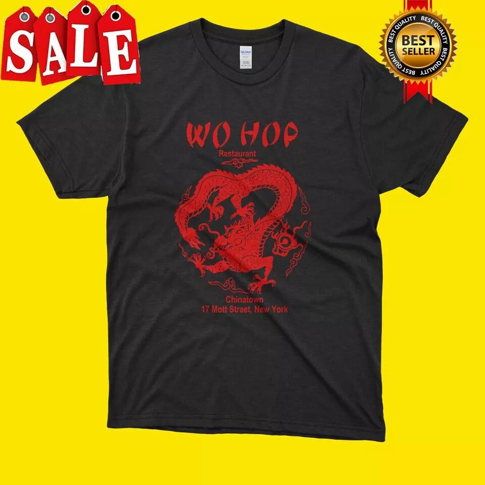 Limited WO HOP RESTAURANT Chinatown Mott  Black Unisex T-Shirt XL