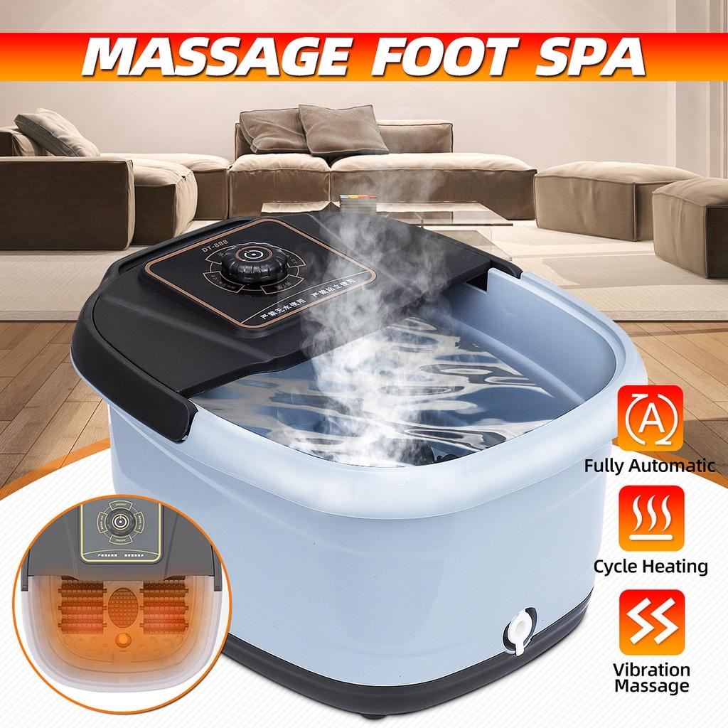 500W Rolling Vibration Heat Electric Oxygen Bubbles For Relieve Pressure Relaxation Electric Foot Spa Bath Massager 38.5 x 31.5 x 21 cm