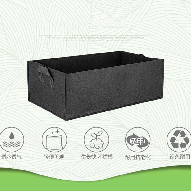 Stoffpflanze Gartentasche Garten quadratische Werkzeuge Blumen Gemüse Pflanzer Topf Griffe für Hydrokultur