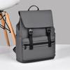Schoolbag1011 New Solid Color Casual Backpack Business Commute Large Capacity Travel Computer Backpack Trendy Student Schoolbag